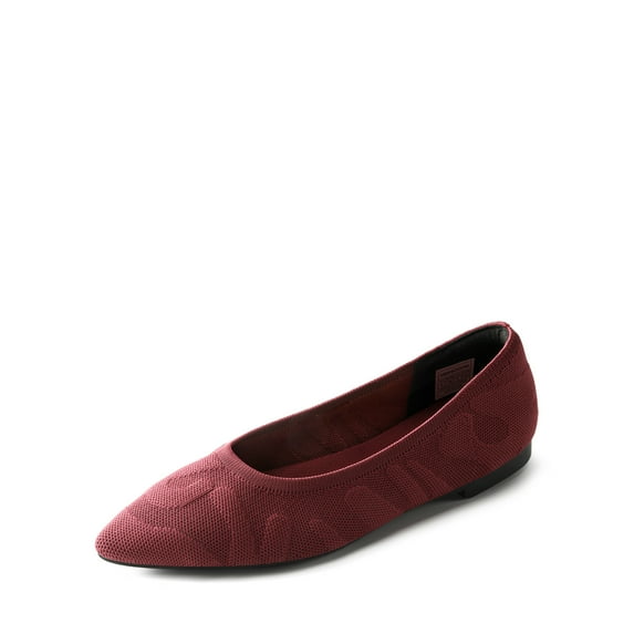 BURUDANI Women's Pointed-Toe Knit Flats – Sleek & Comfortable