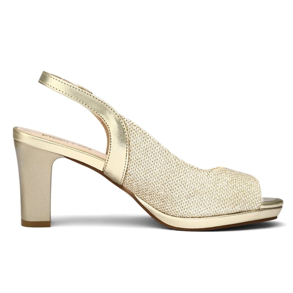 BURUDANI Women’s Sexy High Chunky Heels Peep Toe Platform Block Slingback Dress Pumps Shoes