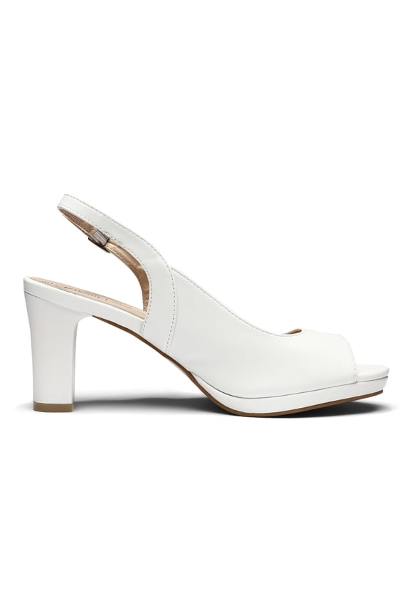 Women’s Sexy High Chunky Heels Peep Toe Platform Block Slingback Dress Pumps Shoes