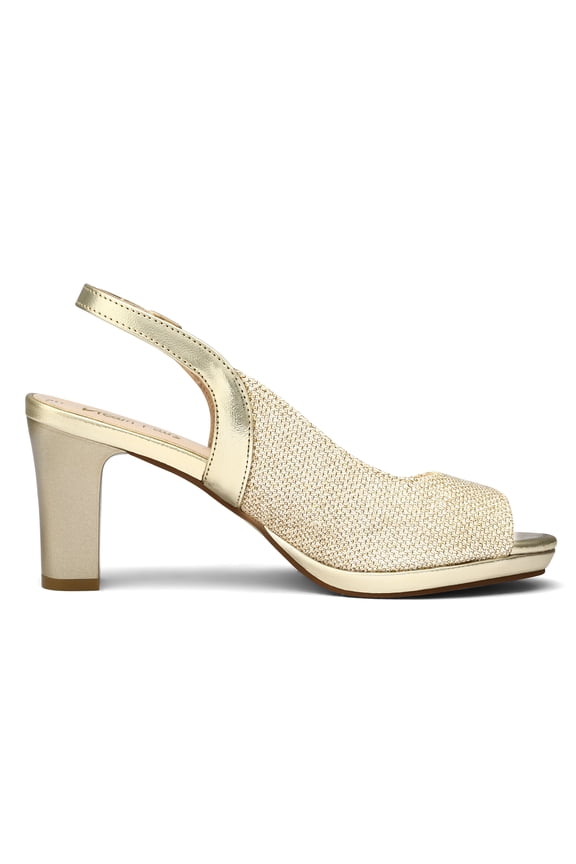 Women’s Sexy High Chunky Heels Peep Toe Platform Block Slingback Dress Pumps Shoes