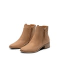 thumbnail image 1 of BURUDANI Women's Side Zip Low Heel Ankle Booties, 1 of 5