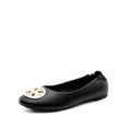 thumbnail image 1 of BURUDANI Women's Slip-On Ballet Flats with Gold Medallion Accent, 1 of 7