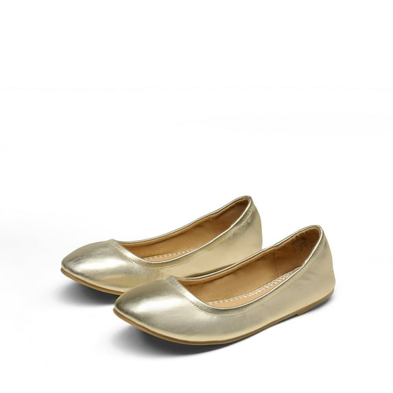 BURUDANI Women's Solid Plain Walking Classic Ballet Flats Shoes