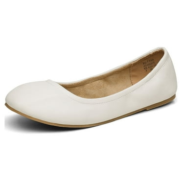 DREAM PAIRS Women's Ballet Flats Breathable Knit Slip-On Flexible Shoes with Cushioned Insole