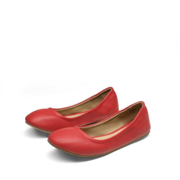 BURUDANI Women's Solid Plain Walking Classic Ballet Flats Shoes