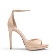 thumbnail image 1 of BURUDANI Women’s Stiletto Heels – Open Toe Ankle Strap High Heels for Wedding, Party, Dressy Events, 1 of 7