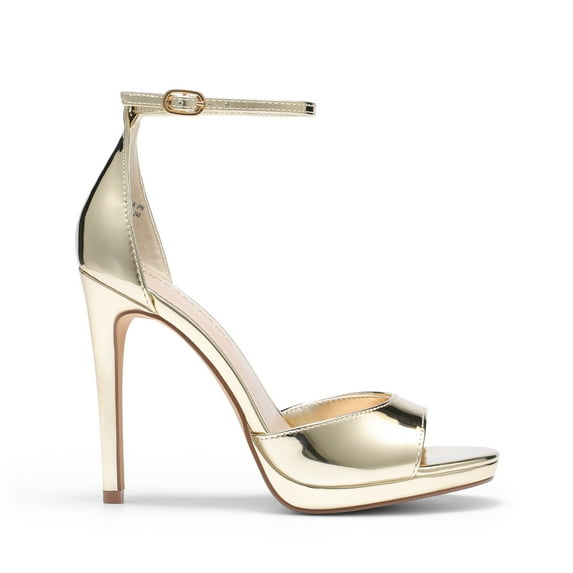 BURUDANI Women’s Stiletto Heels – Open Toe Ankle Strap High Heels for Wedding, Party, Dressy Events
