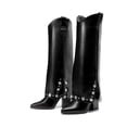thumbnail image 1 of BURUDANI Women's Studded Western Knee-High Boots, 1 of 6