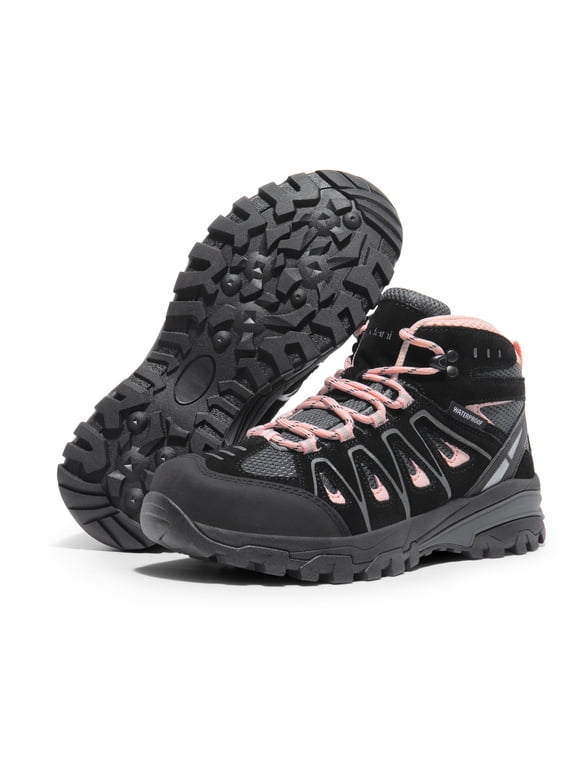 BURUDANI Women's Waterproof Hiking Boots Outdoor Trekking Camping Trail Hiking Boot