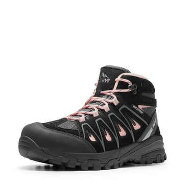 BURUDANI Women's Waterproof Hiking Boots Outdoor Trekking Camping Trail Hiking Boot.