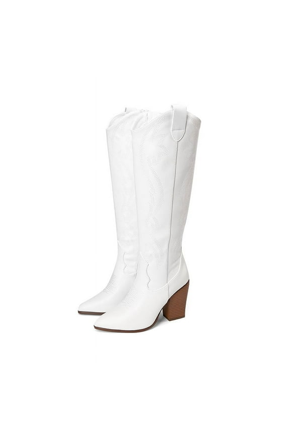 Women's Western Pointed Toe High Heel Boots