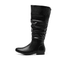 thumbnail image 1 of BURUDANI Women's Wide Calf Knee High Pull On Fall Weather Winter Riding Boots, 1 of 5