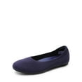 thumbnail image 1 of BURUDANI Women's Wide Knit Ballet Flats, Foldable Arch Support Slip-On Dressy Casual Work Office Comfortable Shoes, 1 of 8