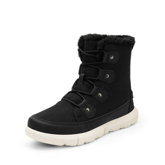 BURUDANI Women’s Winter Ankle Boots Cozy Faux-Fur Anti-Slip Snow Boots for Cold-Weather City Walks