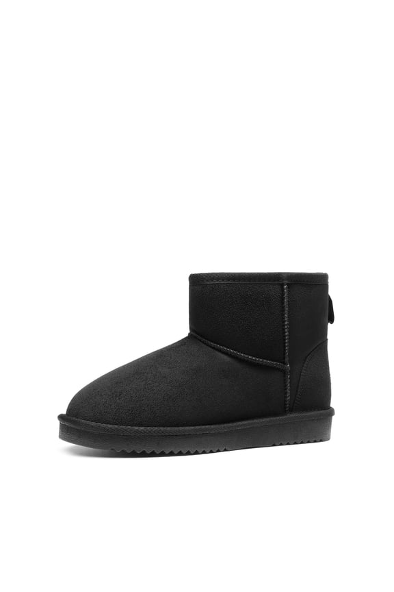BURUDANI Women's Winter Warm Snow Boots Classic Slip On Ankle Snow Boots