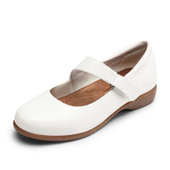 DREAM PAIRS Womens Ballet Mary Jane Flats Non-Slip Comfortable Dress Shoes with Ankle Strap Wide Width