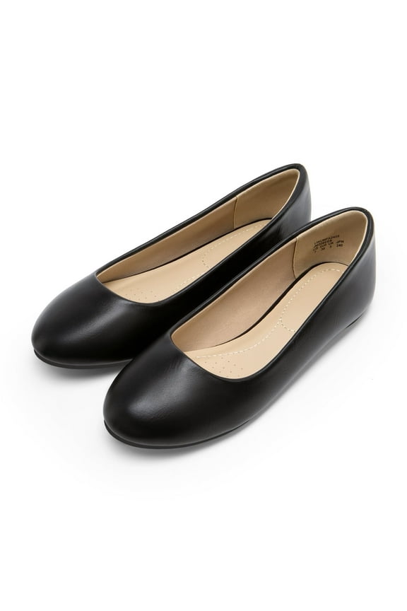 Womens Mary Jane Ballerina Ballet Flats Non-Slip Comfortable Dress Shoes