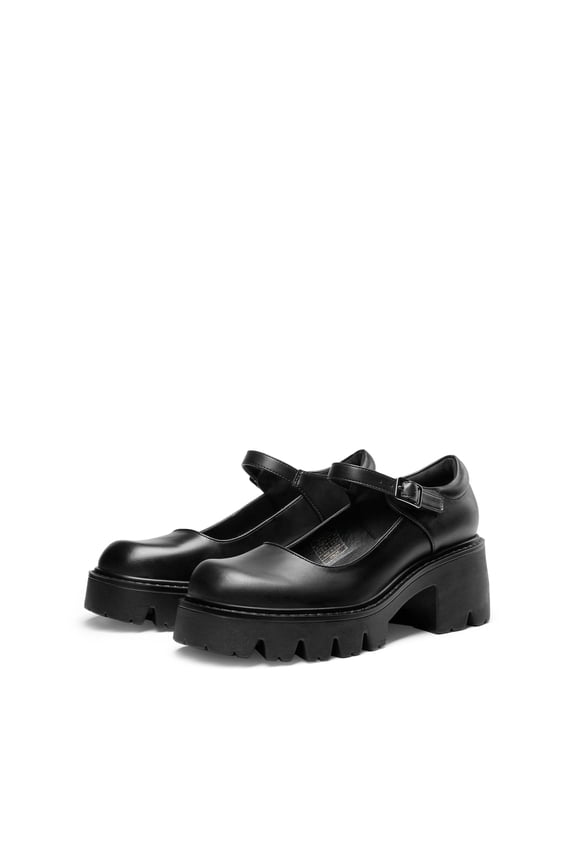 Womens Ballet Mary Jane Low Heel Chunky Ankle Strap Pumps Non-Slip Platform Dress Shoes Round Toe