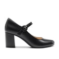 thumbnail image 1 of BURUDANI Womens Mary Jane Shoes Chunky Heel 2.76 Inch - Round Toe Vintage Office Work Pumps - Comfortable Low Block Heels Dress Shoes for Women, 1 of 6