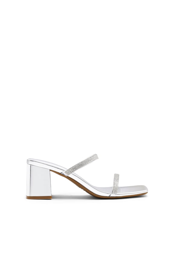 women block heels slip-on sandals