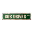 thumbnail image 1 of BUS DRIVER Vintage Aluminum Street Sign station buses driver route school rustic metal tin | Indoor/Outdoor |  18" Wide, 1 of 4