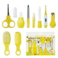 thumbnail image 1 of BUSATIA 10 in 1 Baby Healthcare and Grooming Kit,Safety Newborn Nursery Care Set, with Hair Brush Comb,Nail Clipper,Thermometer,Pacifier Clip,Nasal Aspirator for Newborn Infant Baby-Yellow, 1 of 7