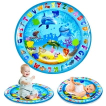 BUSATIA Inflatable Tummy Time Mat, Premium Water mat Infants and Toddlers is The Perfect Fun time Play Activity Center Your Baby's Stimulation Growth, baby play mat