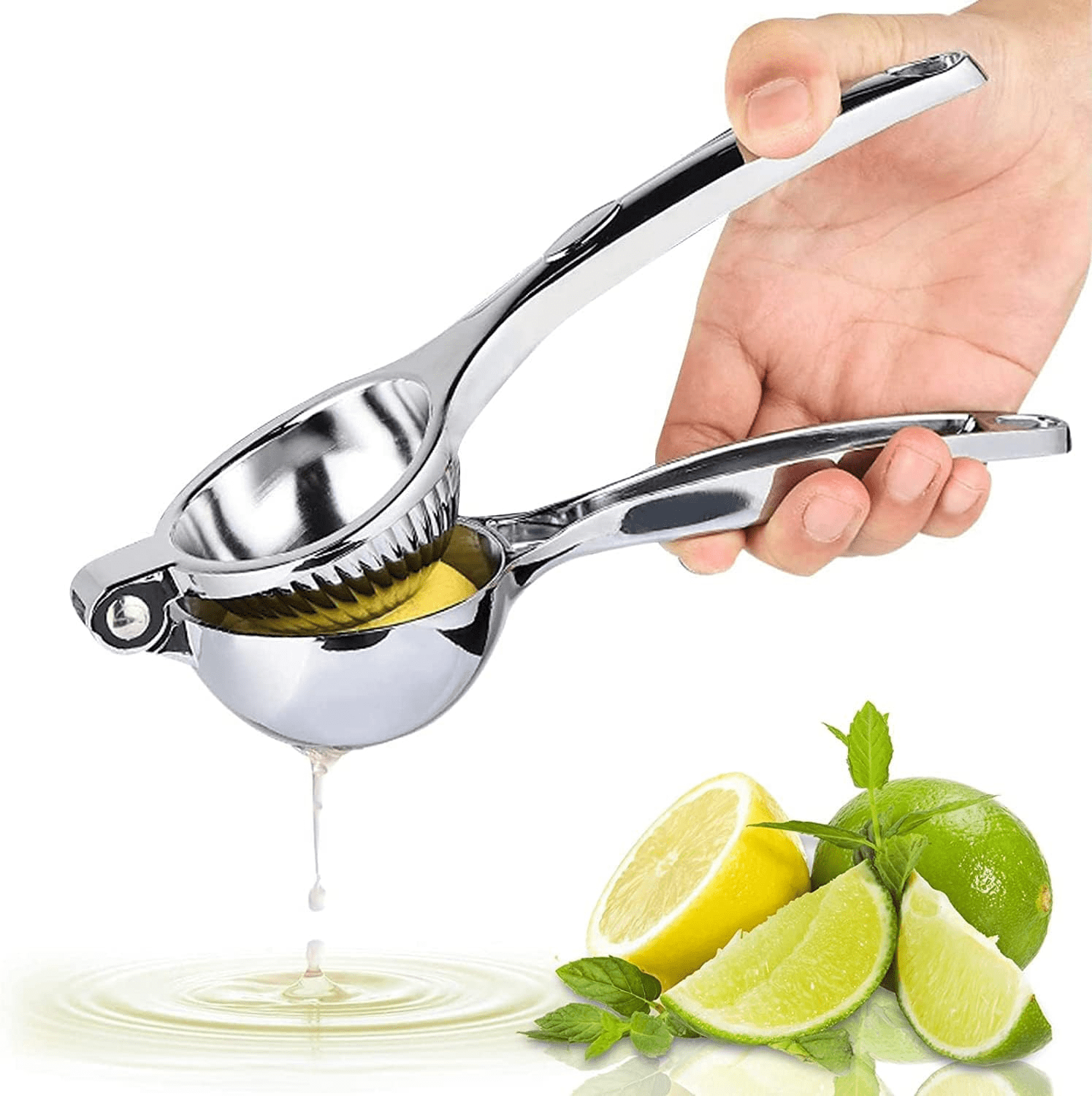 BUSATIA Lemon Squeezer, Large Heavy Duty Handhelp Juicer for Lemon