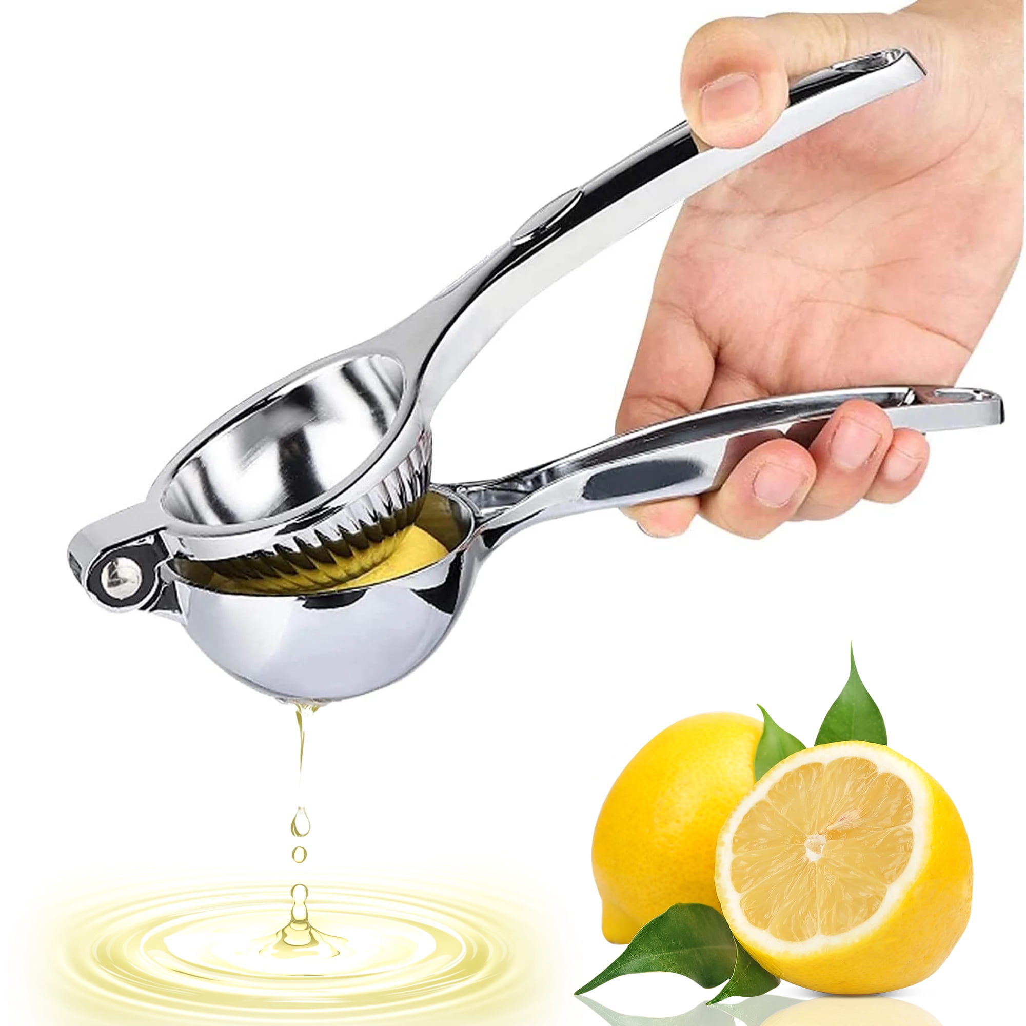 BUSATIA Lemon Squeezer, Large Heavy Duty Handhelp Juicer for Lemon, Stainless Steel Hand Press Citrus Juicer, Lime Squeezer Bar Tool, Manual Citrus Press