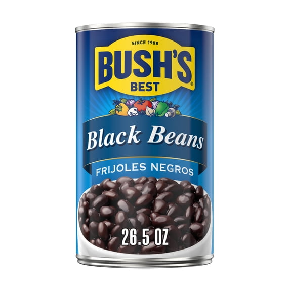 Bush's Canned Black Beans, Canned Black Beans, 26.5 oz Can