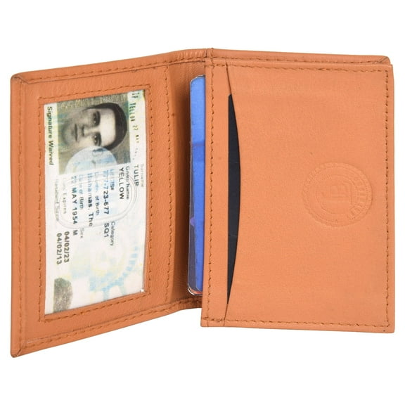 BUSINESS CARD ID HOLDER MONEY EXPANDABLE Pocket by Leatherboss