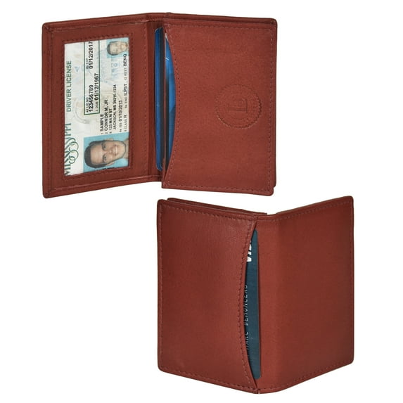 BUSINESS CARD ID HOLDER MONEY EXPANDABLE Pocket by Leatherboss