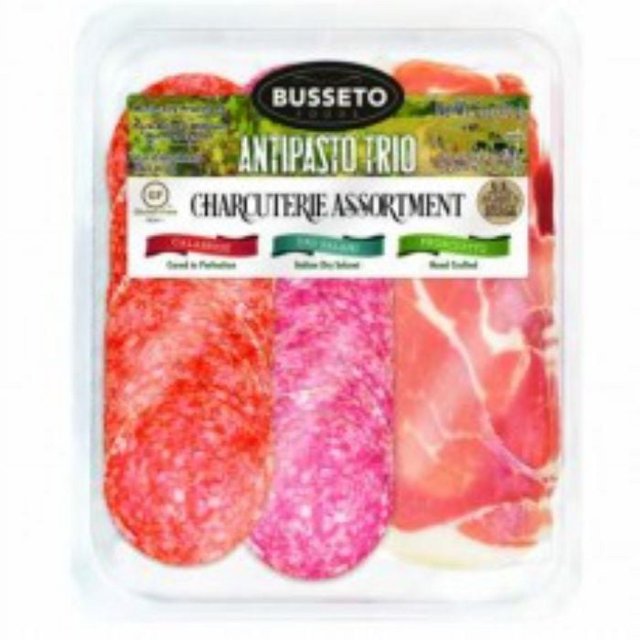BUSSETO ANTIPASTO TRIO TRAY 6 OZ Pack of 10