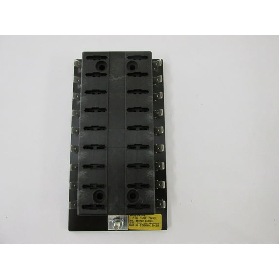 BUSSMANN 15600-18-20 - Atc Fuse Panel With Eighteen 30 Amp Circuits; Single Common Power Input- 32V (Pack of 1)