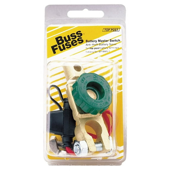 BUSSMANN BP/BMS-1 - Top Post Anti-Theft Battery Master Switch Kit, HHM Fuseholder, ATM-20 Fuse, (Pack of 1)