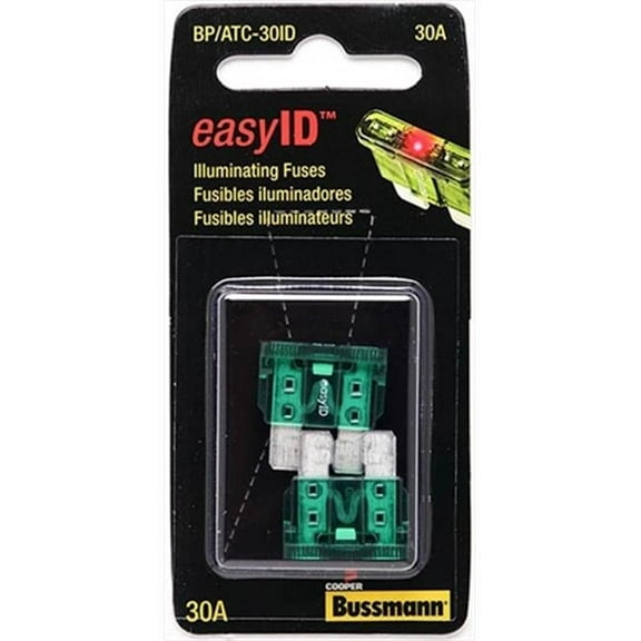 BUSSMANN BPATC30ID Easyid Illuminating Automotive Fuse- Pack - 5