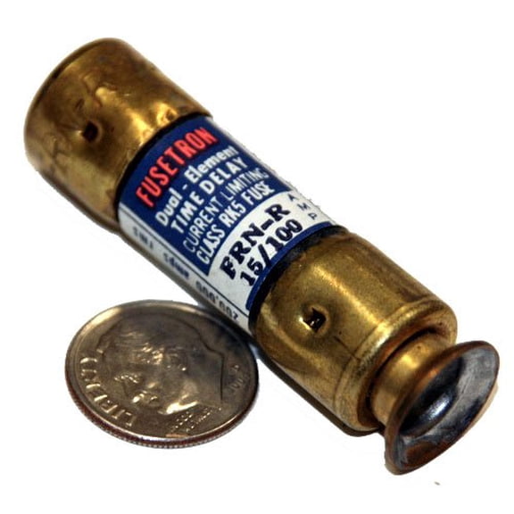BUSSMANN FRN-R-15/100 - 15/100 Amp Fusetron Dual Element Time-Delay Current Limiting Fuse Class Rk5 250V (Pack of 1)