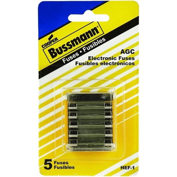 Cooper Bussmann Electronic Equipment Fuse Kit HEF-1 - Cartridge Fuses, 250 V, 3 Amps - Pack of 1