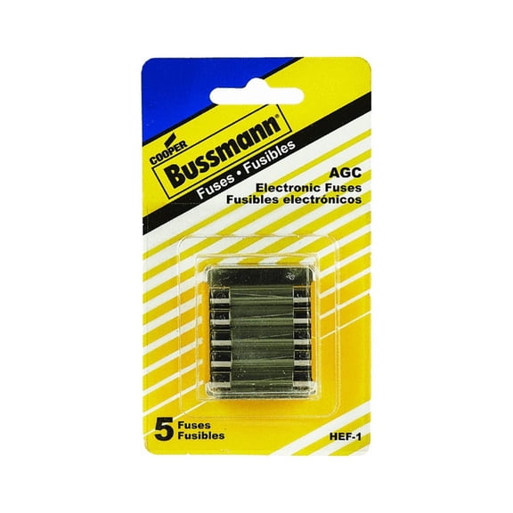 BUSSMANN HEF-1 - Cell Phone- Electronic Equipment And Stereos Kit; Agc-2; (2) Agc-1 & 3 Amp Fuses 250Vac (Pack of 1)
