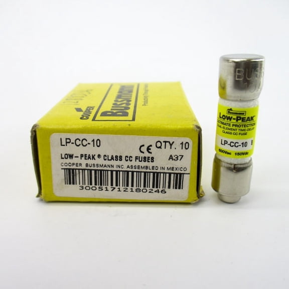 BUSSMANN LP-CC-10 600VAC/150VDC 10A (PKG OF 10) NSMP