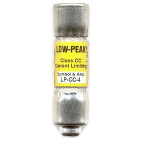 BUSSMANN LP-CC-4 - 4 Amp Low-Peak Time Delay Current Limiting Class Cc Rejection Cartridge Fuse 600V (Pack of 1)