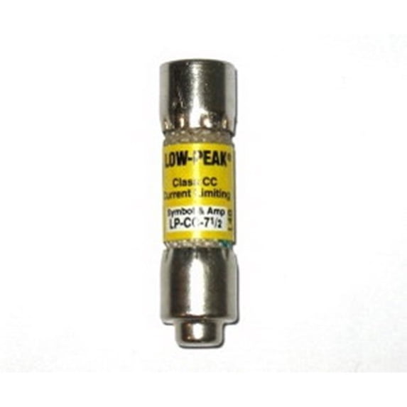BUSSMANN LP-CC-7-1/2 - 7-1/2 Amp Low-Peak Time Delay Current Limiting Class Cc Rejection Fuse 600V (Pack of 1)