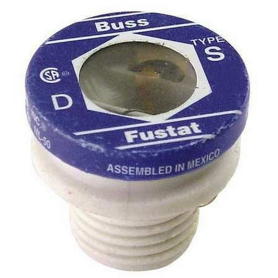 BUSSMANN S-4 - 4 Amp Type S Time-Delay Dual-Element Plug Fuse Rejection Base 125V Ul Listed (Pack of 1)