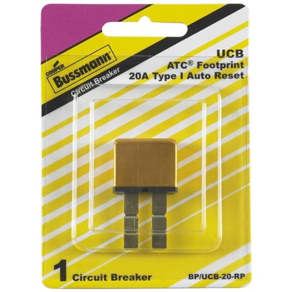 BUSSMANN UCB-20 - 20 Amp Auto-Reset ATC/ATO Blad (Pack of 1)