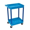 BUSTC11BU Multipurpose Utility Tub Cart with Two Shelves Each with 2.75