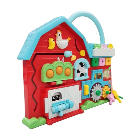 Battat Barnyard Busy Board Interactive Activity Board for 12 Months +