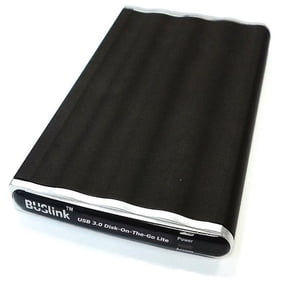 BUSlink 7200RPM USB 3.0 Disk-On-The-Go External Slim Portable 2.5" Hard Drive with Backup Software (1TB)