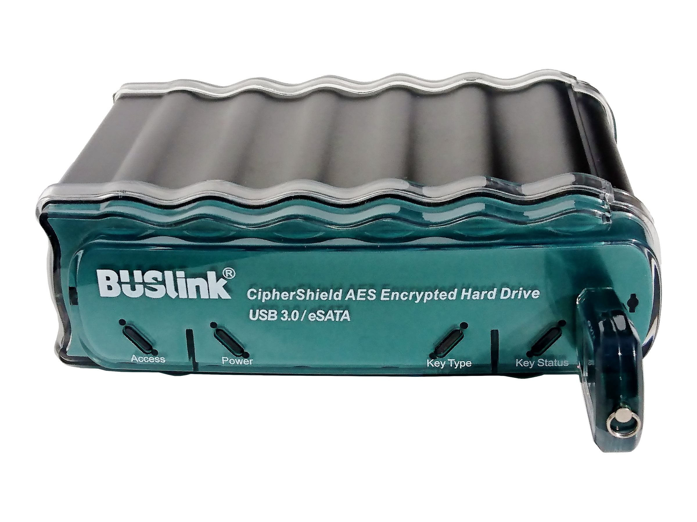 BUSlink CipherShield CDSE-4T-SU3 - Hard drive - encrypted - 4 TB - external (desktop) - USB 3.0 / eSATA-300 - FIPS 140-2 Level 2, 256-bit AES