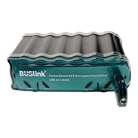 BUSlink CipherShield CDSE-4T-SU3 - Hard drive - encrypted - 4 TB - external (desktop) - USB 3.0 / eSATA-300 - FIPS 140-2 Level 2, 256-bit AES
