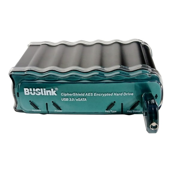 BUSlink CipherShield CDSE-5T-SU3 - Hard drive - encrypted - 5 TB - external (desktop) - USB 3.0 / eSATA-300 - FIPS 140-2 Level 2, 256-bit AES